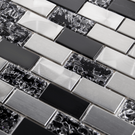 luxury-textured-black-glass--brushed-steel-mix-mosaic-wall-tiles-sheet-8mm-