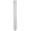 Slim white vertical designer radiator.