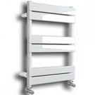 Polished chrome heated towel rail with bars