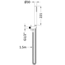 nuie-brushed-brass-round-outlet-elbow-with-parking-bracket-flex-and-handset--a8263-