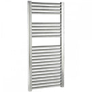 Chrome towel radiator with wide bars