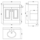 nuie-york-royal-grey-800mm-vanity-unit--white-marble-top-basin-3th---yor431-