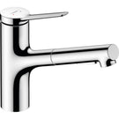 hansgrohe-zesis-m33-chrome-2jet-pull-out-sbox-lite-spray-single-lever-kitchen-sink-mixer-tap-74803000-