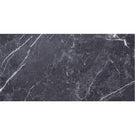 Black marble countertop with natural vein pattern