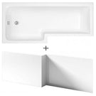 nuie-square-l-shape-single-ended-bath-lh-1498x855x705--front-panel-