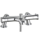 Wall-mounted dual-handle sink mixer