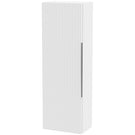 hudson-reed-fluted-satin-white-400mm-wall-hung-single-door-tall-unit---flu162-
