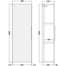 hudson-reed-fluted-satin-white-400mm-wall-hung-single-door-tall-unit---flu162-