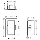 hansgrohe-xtrastoris-original-300150140-brushed-stainless-steel-frameless-wall-niche-
