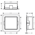 hansgrohe-xtrastoris-original-300300140-brushed-stainless-steel-frameless-wall-niche-