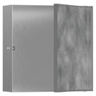 hansgrohe-xtrastoris-rock-300300100-brushed-stainless-steel-wall-niche-with-tileable-door-