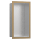 hansgrohe-xtrastoris-individual-300150100-brushed-stainless-steel-wall-niche-with-brushed-bronze-frame-