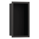 hansgrohe-xtrastoris-individual-300150100-matt-black-wall-niche-with-brushed-black-chrome-frame-
