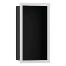 hansgrohe-xtrastoris-individual-300150100-matt-black-wall-niche-with-matt-white-frame-