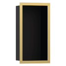hansgrohe-xtrastoris-individual-300150100-matt-black-wall-niche-with-polished-gold-frame-