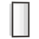 hansgrohe-xtrastoris-individual-300150100-matt-white-wall-niche-with-brushed-black-chrome-frame-
