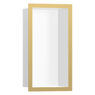 hansgrohe-xtrastoris-individual-300150100-matt-white-wall-niche-with-polished-gold-frame-
