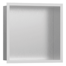 hansgrohe-xtrastoris-individual-300300100-brushed-stainless-steel-wall-niche-with-matt-white-frame-