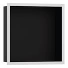 hansgrohe-xtrastoris-individual-300300100-matt-black-wall-niche-with-matt-white-frame-