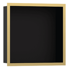 hansgrohe-xtrastoris-individual-300300100-matt-black-wall-niche-with-polished-gold-frame-