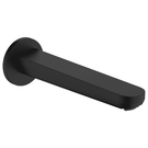 Black hand shower with ergonomic round handle