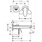 hansgrohe-rebris-s-matt-black-single-lever-basin-mixer-for-concealed-installation-wall-mounted-with-20-cm-