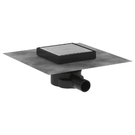 hansgrohe-raindrain-point-150150-brushed-stainless-steel-complete-point-drain-set-with-tileable-rear-cover-