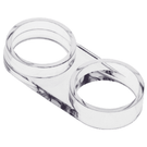 Pair of chrome circular towel rings for bathroom