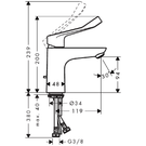 hansgrohe-focus-eco-100-chrome-single-lever-basin-mixer-tap-with-pop-up-waste-