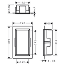 hansgrohe-xtrastoris-original-150-concreate-grey-framed-wall-niche-