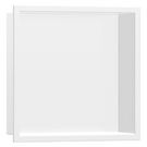 hansgrohe-xtrastoris-original-300-matt-white-framed-wall-niche-