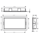 hansgrohe-xtrastoris-original-600-matt-black-framed-wall-niche-