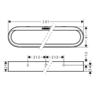 hansgrohe-wallstoris-580-matt-white-towel-rail-