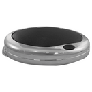 Round black countertop wash basin