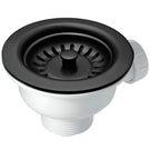 Black stainless steel sink waste strainer