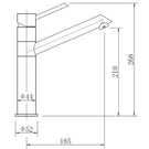 leisure-aquastem-monobloc-chrome-single-lever-kitchen-mixer-tap-tst1cm-