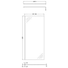 hudson-reed-wetroom-shower-screen--chrome-support-bar-900mm---wrsb900-