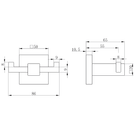 astini-sydney-brushed-brass-square-double-robe-hook-