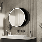 astini-monty-round-black-single-door-led-mirror-cabinet-