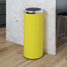 Modern yellow freestanding kitchen waste bin