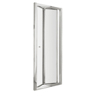 Frameless glass shower enclosure with sliding doors