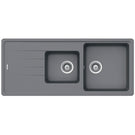 luisina-bossa-nova-15-bowl-chroma-grey-granite-kitchen-sink--waste-