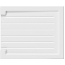 White silicone sink drying or protection mat.