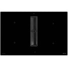 caple-80cm-black-glass-induction-hob-with-downdraft-extractor-