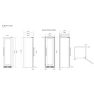 caple-black-freestanding-triple-zone-wine-cooler-