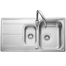 leisure-aria-15-bowls-satin-stainless-steel-kitchen-sink-no-waste-ara9502-