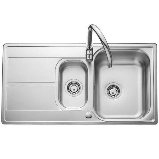 leisure-aria-15-bowls-satin-stainless-steel-kitchen-sink-no-waste-ara9502-