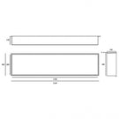 rak-ingot-300x1200mm-recessed-niche-with-led-brushed-gold-