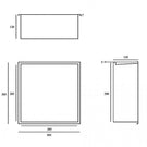 rak-ingot-300x300mm-recessed-niche-with-led-brushed-nickel-