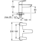 grohe-eurosmart-matte-black-12-two-handled-bath-filler-tap---250982433-